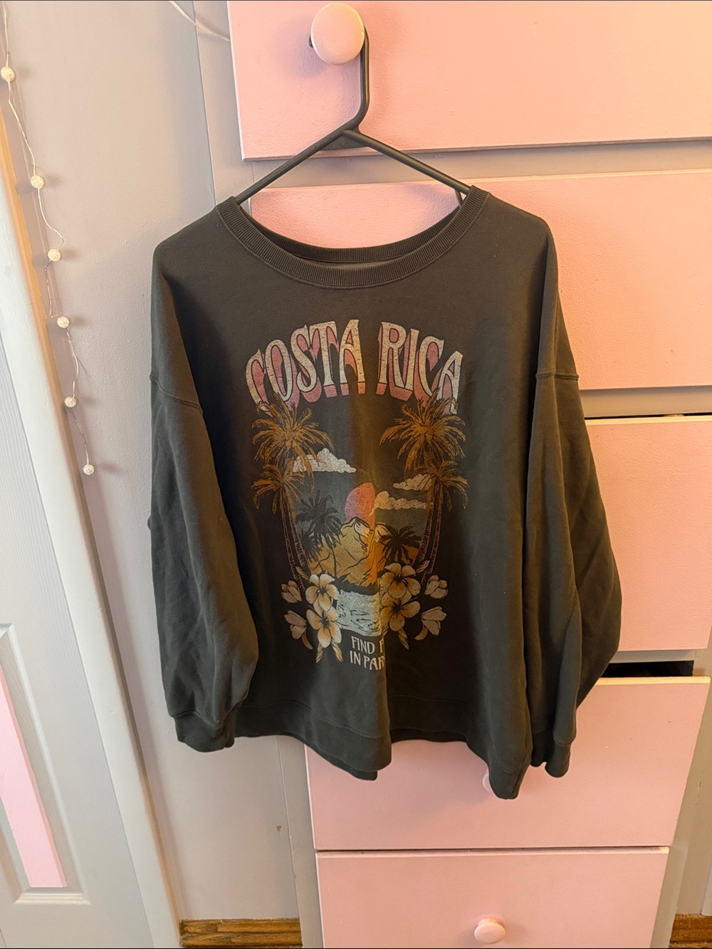 Hollister oversized graphic hoodie